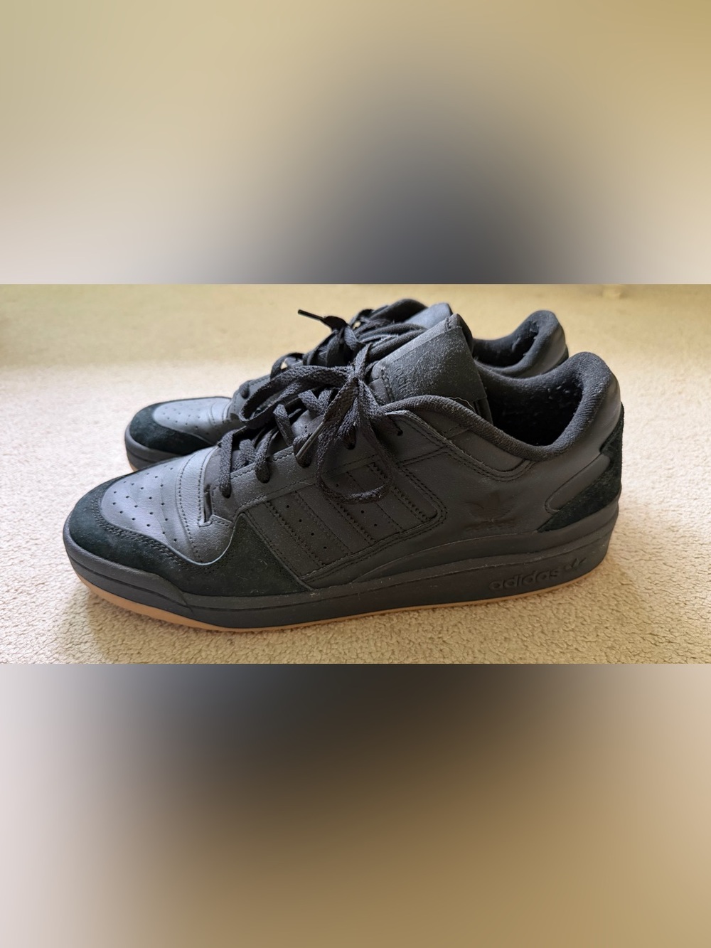 adidas Forum 84 Low Adv Black Gum FY7999 Size 13 Used